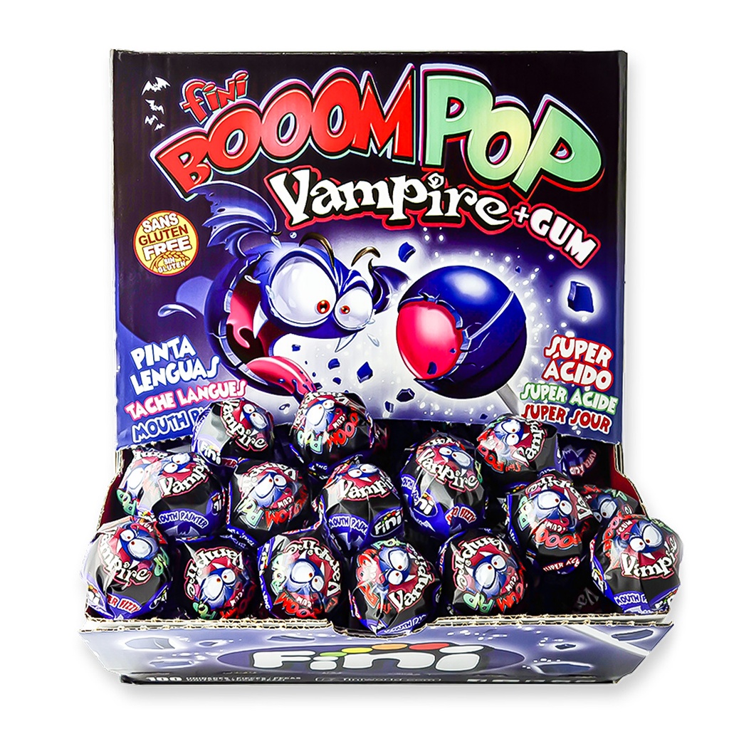 [SS001782] Fini Vampire Bubblegum Lollipop 16 g