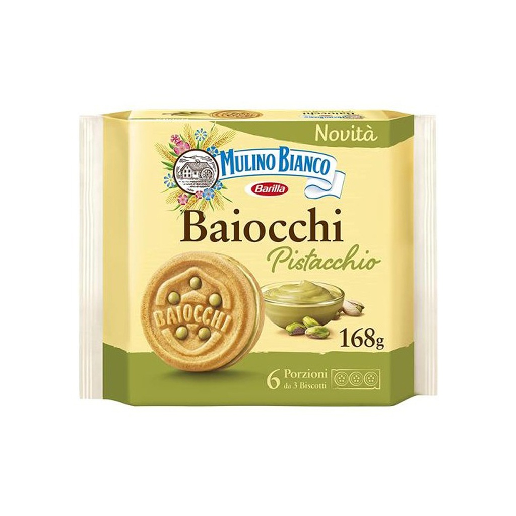 [SS000455 61602] Mulino Bianco Baiocchi al Pistacchio 168 g