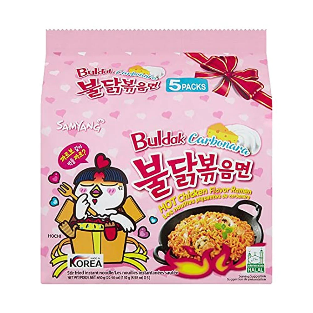 Samyang Ramen Hot Chicken Carbonara Rose 5 x 130 g