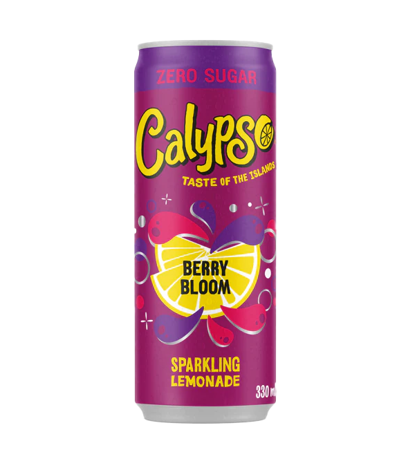 Calypso Sparkling Lemonade Berry Bloom Zero Sugar 330ml