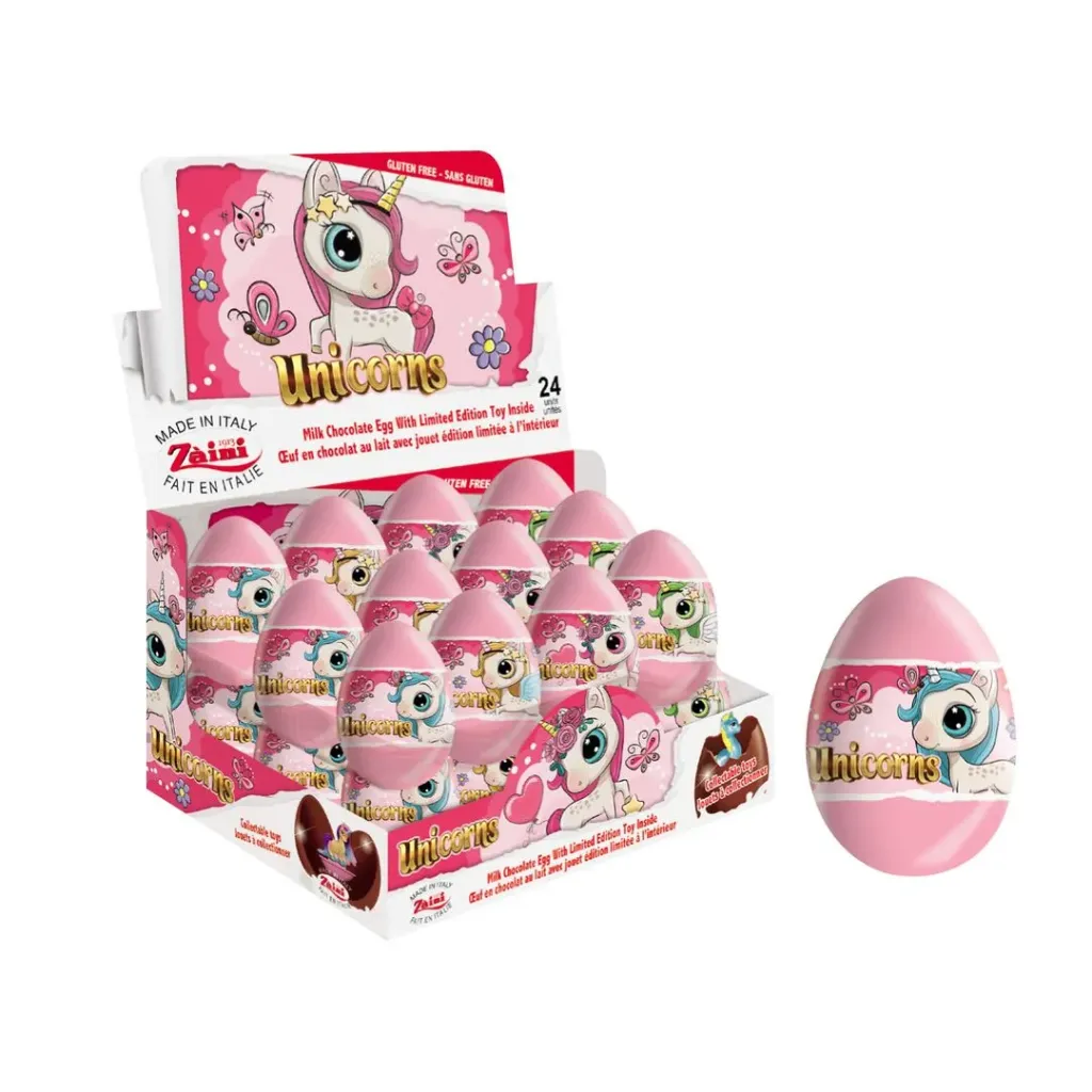 [SS002272] Zaini Unicorn Chocolate Eggs 20 gr