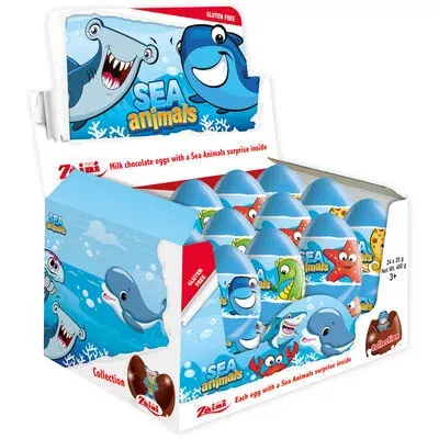 [SS002273] Zaini Sea Animals Chocolate Eggs 20 gr